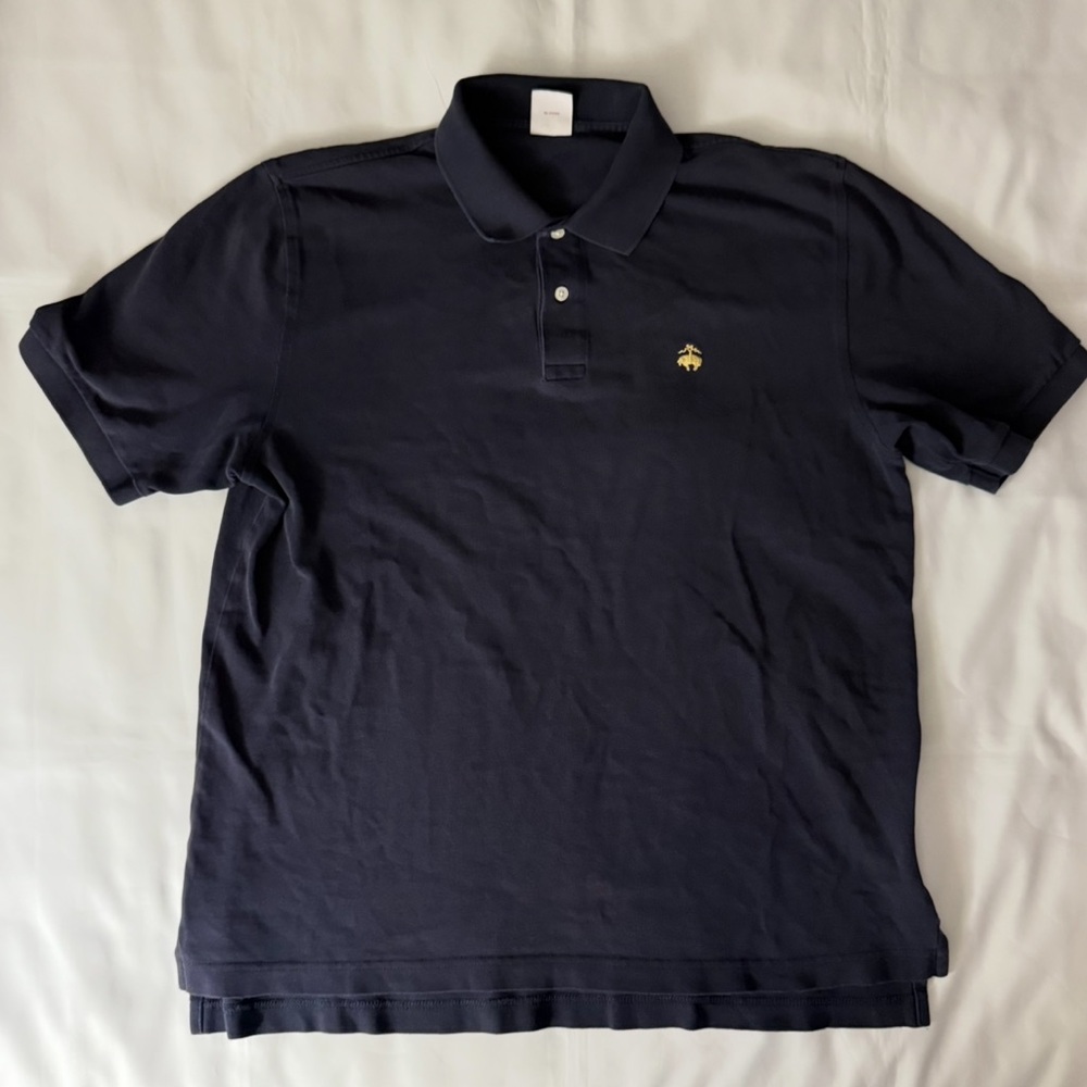 Brooks Brothers Original Fit Navy Blue Short Sleeve Performance Polo